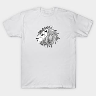 Geometric Lion Head T-Shirt